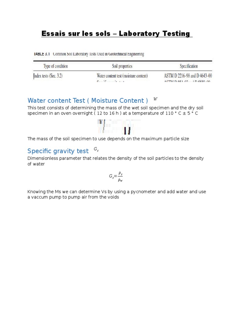 Soil Laboratory Testing Methods Guide | PDF | Soil | Nature