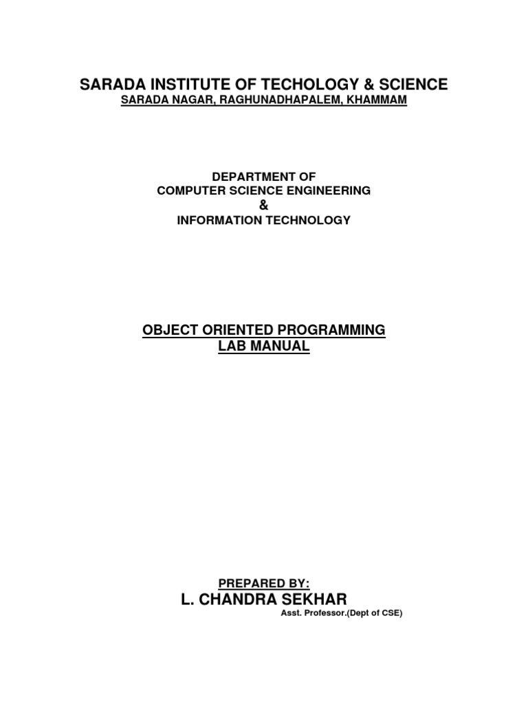 MSBTE OOP Lab Manual Solutions | PDF | Quadratic Equation | Computer File