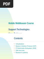 Mobile Middleware Course: Support Technologies Sasu Tarkoma