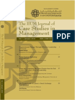 The Iium Journal of Case Studies in Management