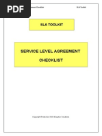 SLA - Checklist 1.0