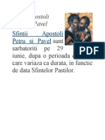 Sfintii Apostoli Petru Si Pavel