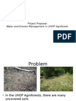 Project Proposal: Water and Erosion Management in UHDP Agroforest