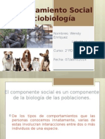 Comportamiento Social y Sociobiología Biologia 2PD