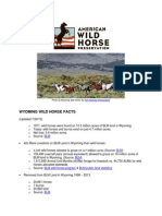 Wy Wild Horse Stats New