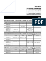 Programación Horarios Area Telecomunicaciones Prim2015