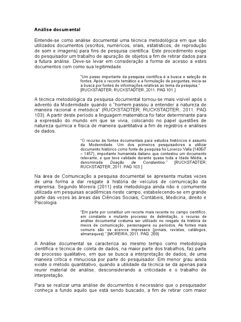 Análise Documental Bibliotecas Documentário