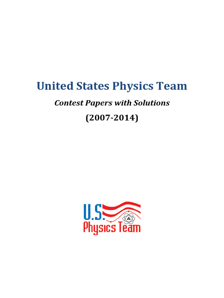 USAPhO Problems (2007-2014) | PDF | Force | Collision