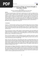 Effects of Different Sources of Water on Concrete Strength- A Case Study of Ile-Ife_CERJ, 2014