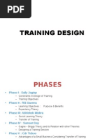 Training Design