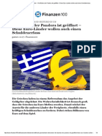 Nach Griechenland-Referendum - Die Büchse Der Pandora Ist Geöffnet - Diese Euro-Länder Wollen Auch Einen Schuldenerlass