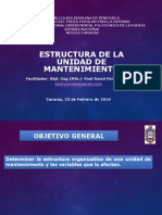 estructura de mantenimiento general