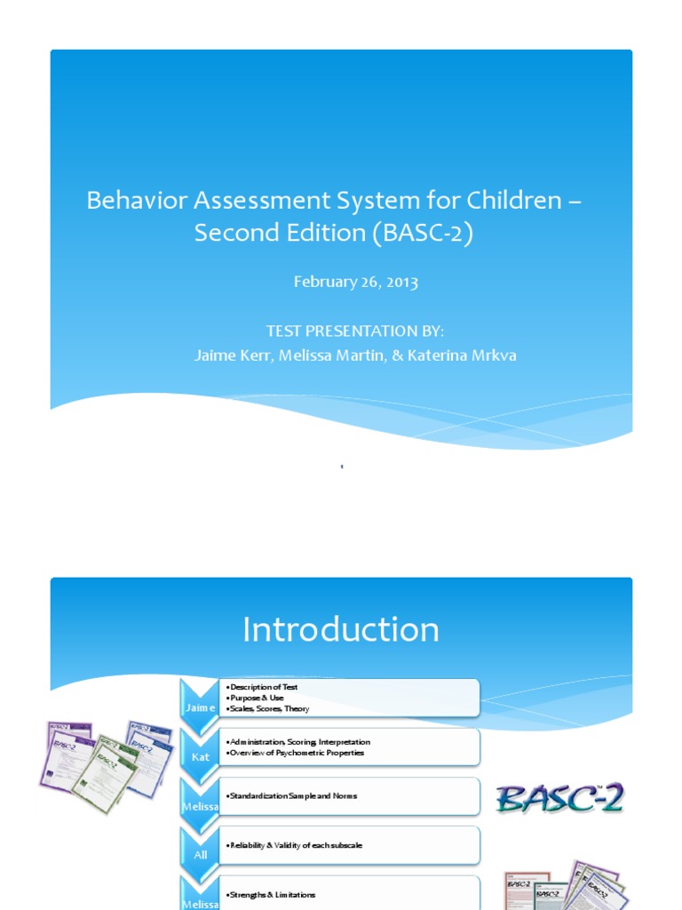 Basc-2 Presentation - All Slides | PDF | Attention Deficit ...