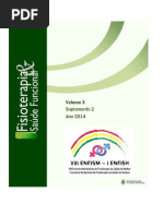 SUPLEMENTO ESPECIAL FISIOTERAPIA & SAÚDE FUNCIONAL RESUMOS VIII ENFISM E I ENFISH RECIFE 2014