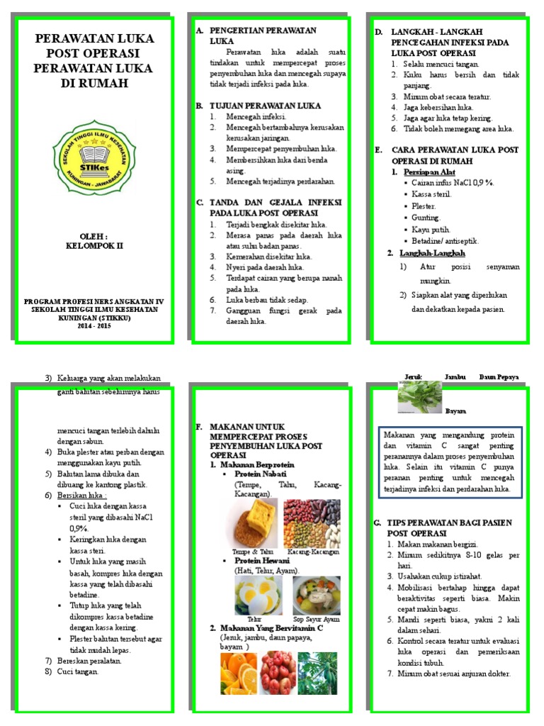 Leaflet Perawatan Luka Post Op