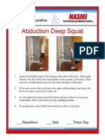 Abduction Deep Squat: - Repetitions - Sets - Times /day