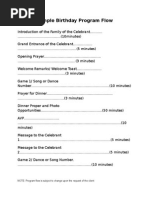 7th Birthday Program Pdf Birthdays Psychological Concepts