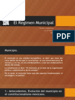 El Régimen Municipal