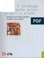 Toledo, Enrique de La Garza & Leyva, Gustavo - Tratado de Metodología de Las Ciencias Sociales Perspectivas Actuales