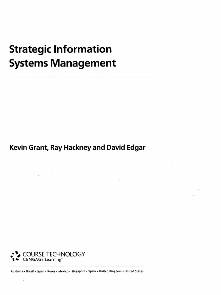 Strategic Information Systems Management | PDF | Governance | Knowledge ...