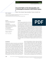 Population genomics shed light on the demographic and adaptive histories of European invasion in the Pacific oyster, Crassostrea gigas