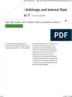 International Arbitrage and Interest Rate Parity Chapter 7 Flashcards _ Quizlet