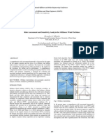 Risk Assessment and Sensitivity Analysis For Offshore Wind Turbines