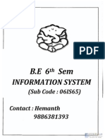 Information System NOTES by VKIT and BMSCE