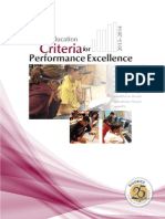 2013-2014 Criteria for Performance Excellence- Education