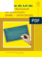 Projeto de Lei Do Plano Nacional de Educao Pne 2011 2020