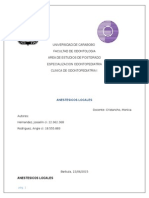 Anestesicos Locales en Odontopediatria