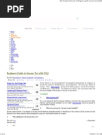 Beginners Guide to Income Tax With FAQ