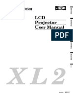 LCD Projector Mitsubishi Operations Manual - sl-xl2