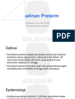 Persalinan Preterm