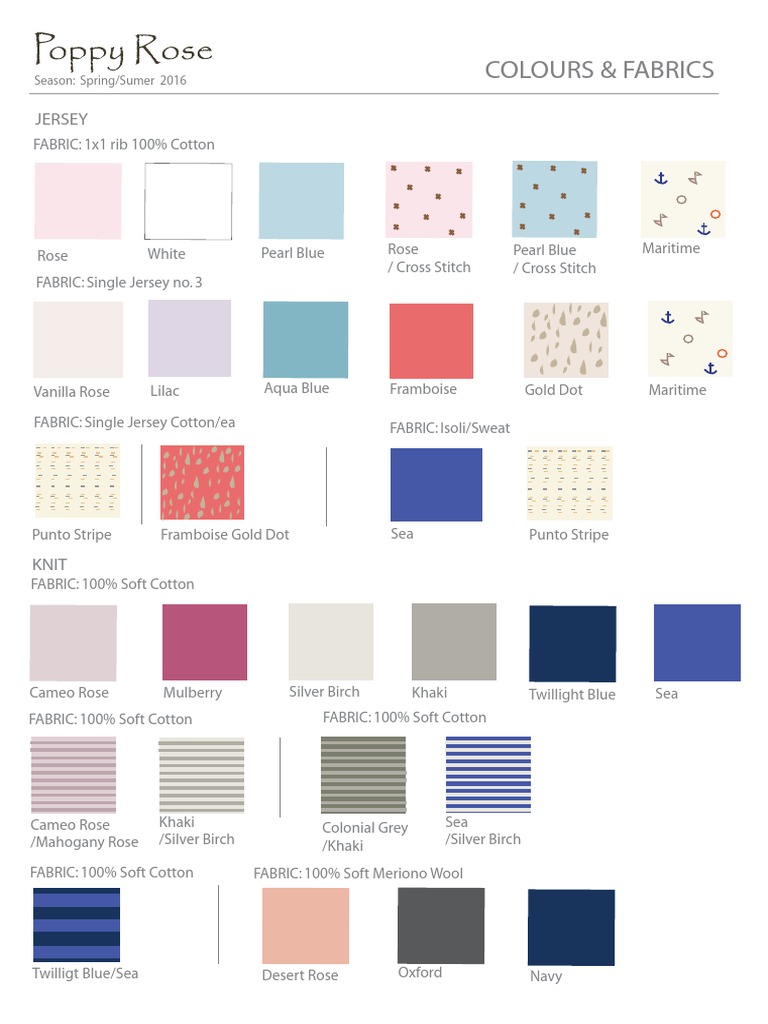 Spring/Summer 2016 Fabric Collection | PDF