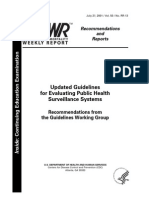 5. Cdc Surveillance Guidelines 2001