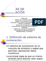 Sistemas de Numeración