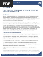 Document 4 - Evidence Guide For Supervising Teachers Report Helper