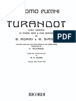 Turandot Vocal Score 1