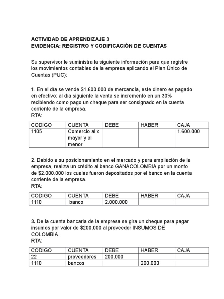 Contabilidad en Las Organizaciones Actividad 3 | PDF