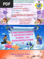 Contribuciones y Aportaciones Sobre Las Remuneraciones y Agentes de Retencion