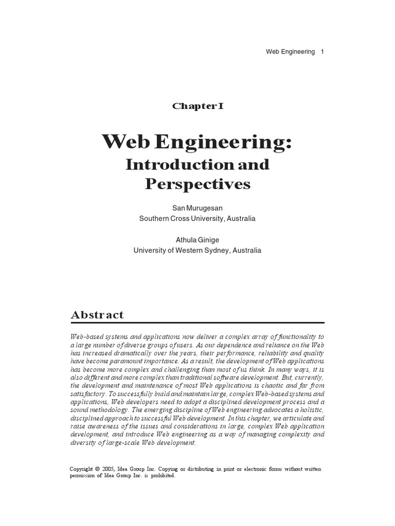 Web Engineering Intro | PDF