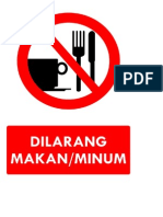 Dilarang Makan Minum