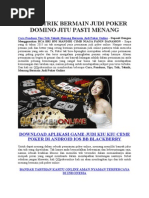 Download Trick Trik Bermain Judi Poker Domino Jitu Pasti Menang by DewaTigakosongtigaBet SN272613472 doc pdf