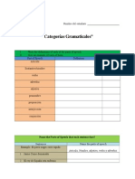 Categorias Gramaticales Guided Notes