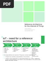 Reference Architecture For IoT