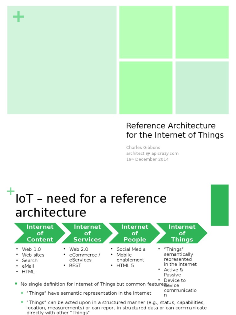 Reference Architecture For IoT | PDF | Internet Of Things | Gateway ...