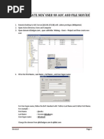 How To Create New User On ADC and File Server