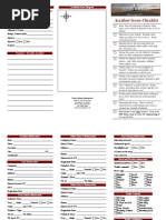 Accident Scene Checklist