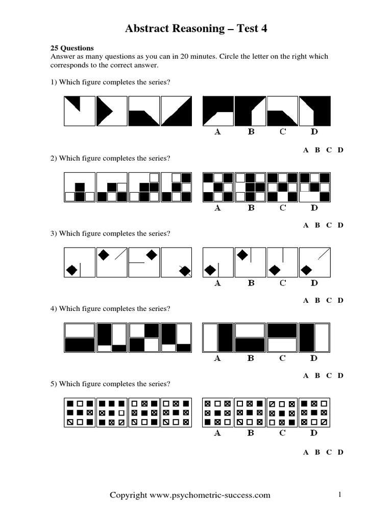 Abstract Reasoning 4 | PDF | Teaching Mathematics